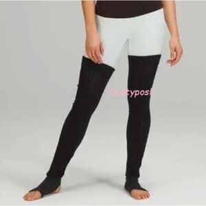 Lululemon Find Your Balance Leg Warmers Thigh High Socks Over The Knee Yoga New